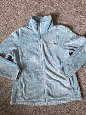 The North Face Osito Fleece Jacket Women’s XL Muted Teal Turquoise Full Zip Soft